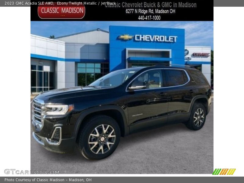 Ebony Twilight Metallic / Jet Black 2023 GMC Acadia SLE AWD