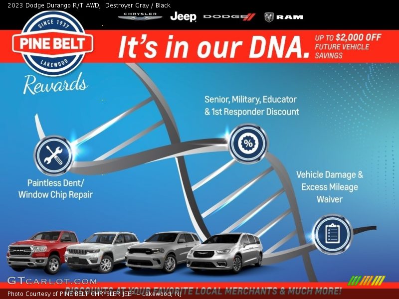 Destroyer Gray / Black 2023 Dodge Durango R/T AWD