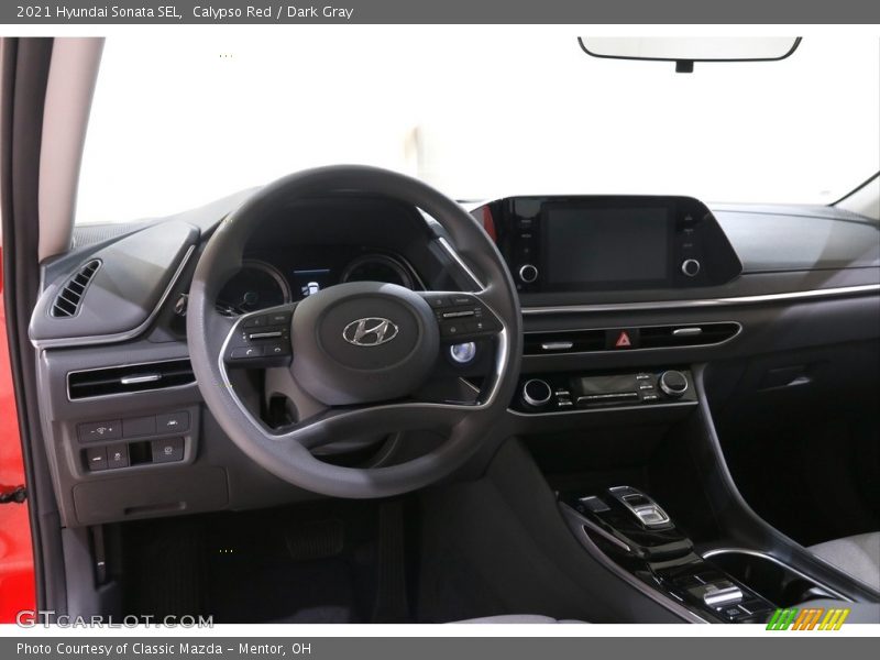 Calypso Red / Dark Gray 2021 Hyundai Sonata SEL