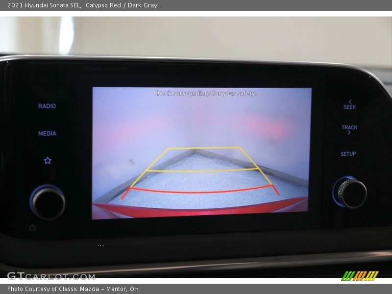 Calypso Red / Dark Gray 2021 Hyundai Sonata SEL