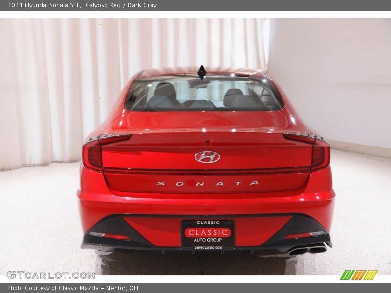 Calypso Red / Dark Gray 2021 Hyundai Sonata SEL