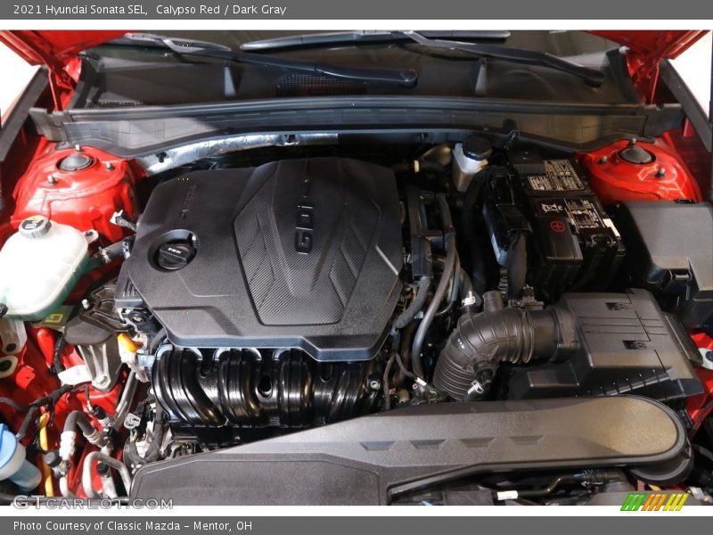 Calypso Red / Dark Gray 2021 Hyundai Sonata SEL