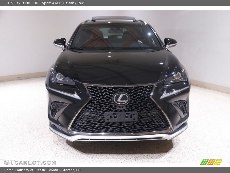 Caviar / Red 2019 Lexus NX 300 F Sport AWD