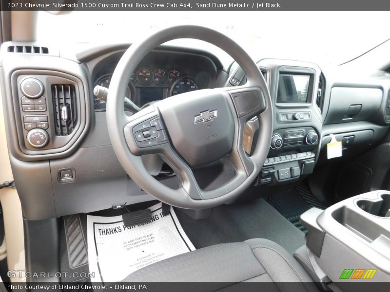 Sand Dune Metallic / Jet Black 2023 Chevrolet Silverado 1500 Custom Trail Boss Crew Cab 4x4