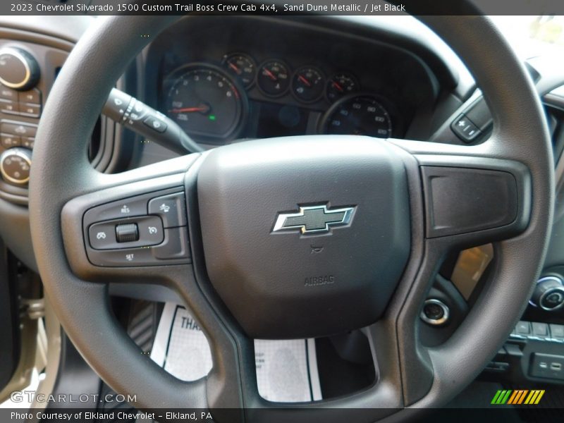Sand Dune Metallic / Jet Black 2023 Chevrolet Silverado 1500 Custom Trail Boss Crew Cab 4x4