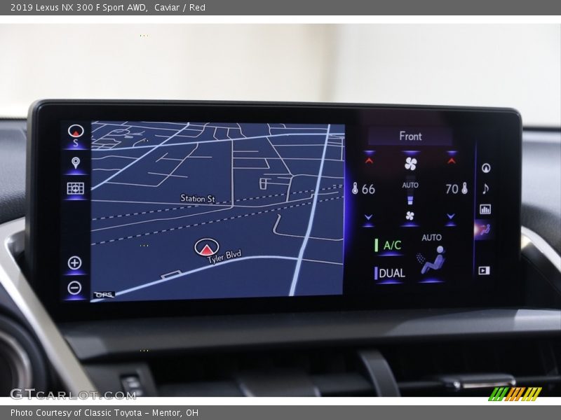 Caviar / Red 2019 Lexus NX 300 F Sport AWD
