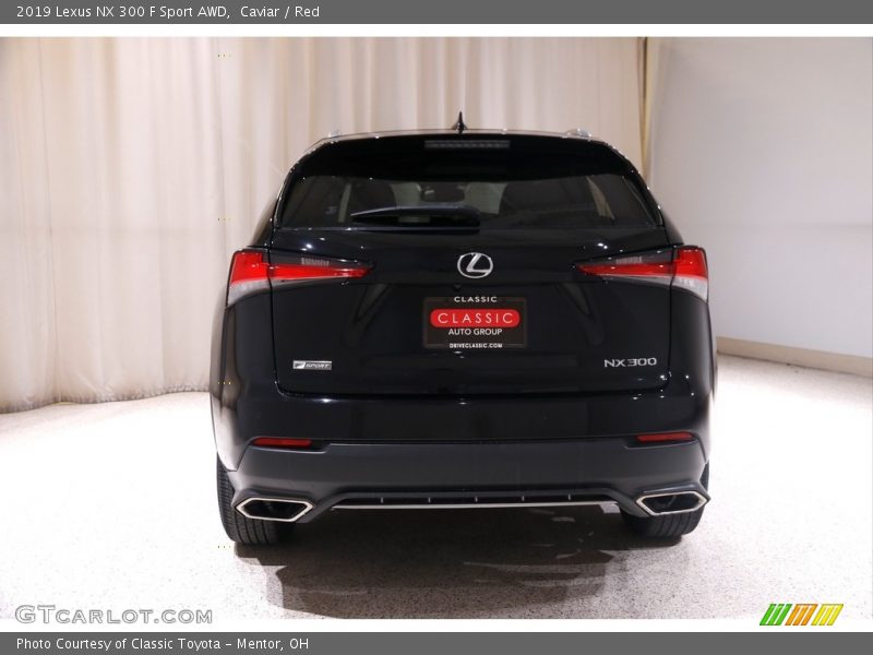 Caviar / Red 2019 Lexus NX 300 F Sport AWD