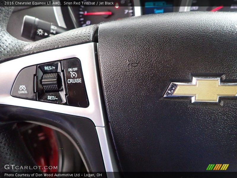 Siren Red Tintcoat / Jet Black 2016 Chevrolet Equinox LT AWD