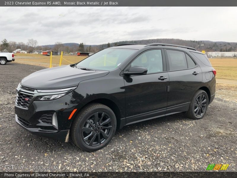 Mosaic Black Metallic / Jet Black 2023 Chevrolet Equinox RS AWD
