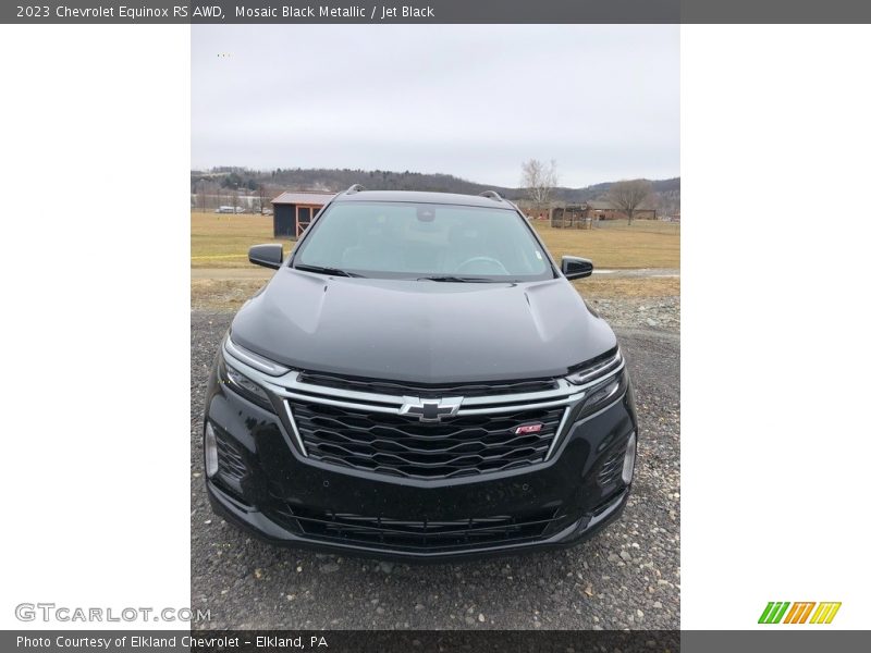 Mosaic Black Metallic / Jet Black 2023 Chevrolet Equinox RS AWD