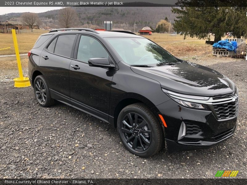Mosaic Black Metallic / Jet Black 2023 Chevrolet Equinox RS AWD