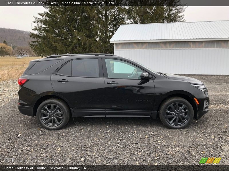 Mosaic Black Metallic / Jet Black 2023 Chevrolet Equinox RS AWD