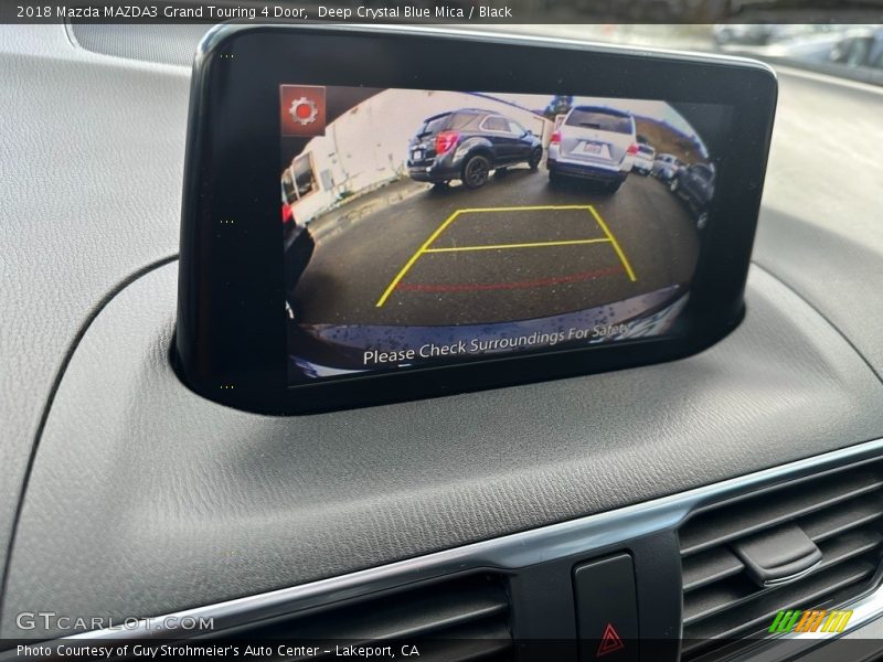 Deep Crystal Blue Mica / Black 2018 Mazda MAZDA3 Grand Touring 4 Door