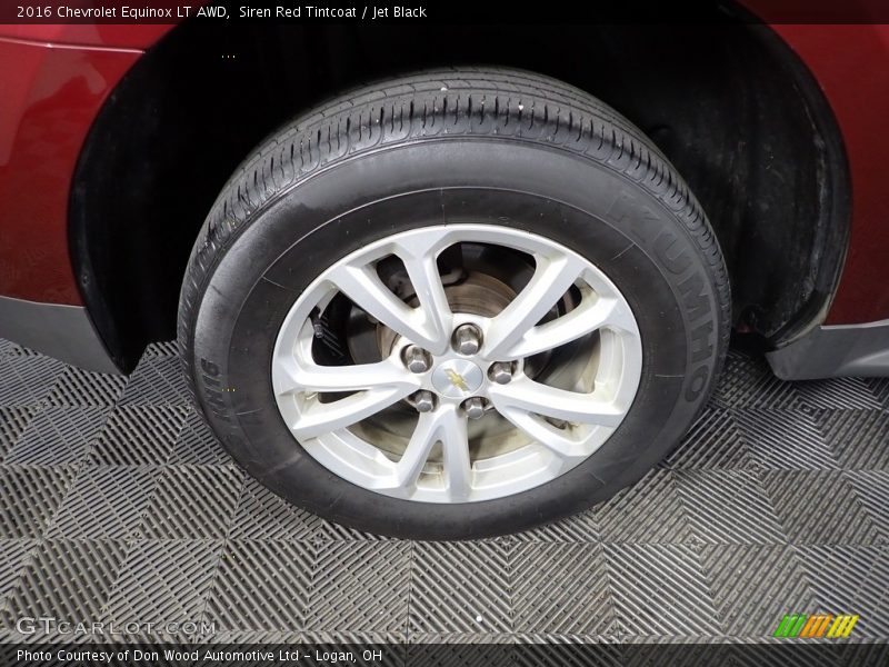 Siren Red Tintcoat / Jet Black 2016 Chevrolet Equinox LT AWD