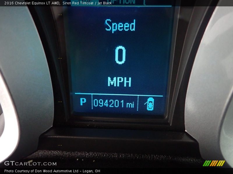 Siren Red Tintcoat / Jet Black 2016 Chevrolet Equinox LT AWD