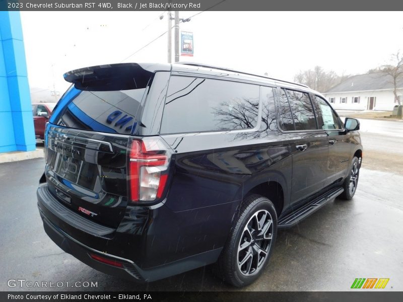 Black / Jet Black/Victory Red 2023 Chevrolet Suburban RST 4WD