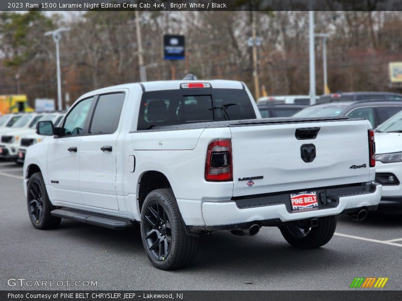 Bright White / Black 2023 Ram 1500 Laramie Night Edition Crew Cab 4x4
