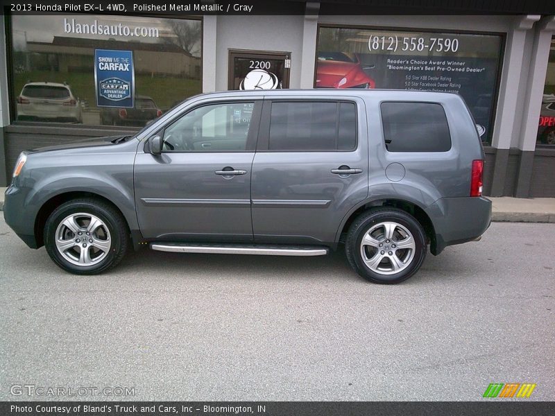 Polished Metal Metallic / Gray 2013 Honda Pilot EX-L 4WD