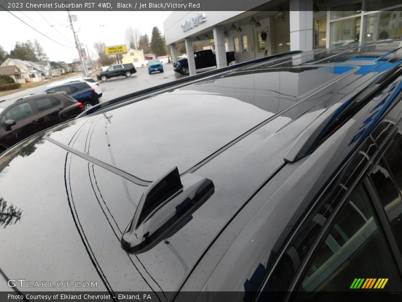 Black / Jet Black/Victory Red 2023 Chevrolet Suburban RST 4WD