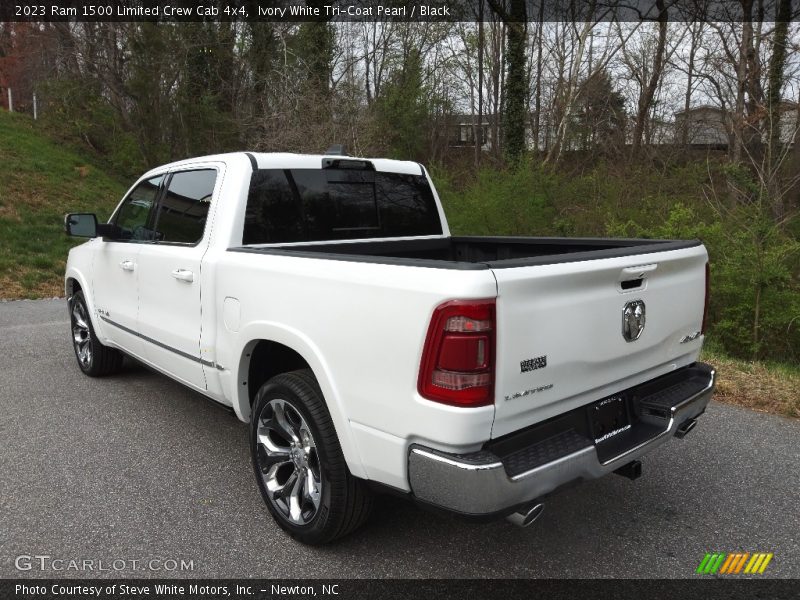 Ivory White Tri-Coat Pearl / Black 2023 Ram 1500 Limited Crew Cab 4x4