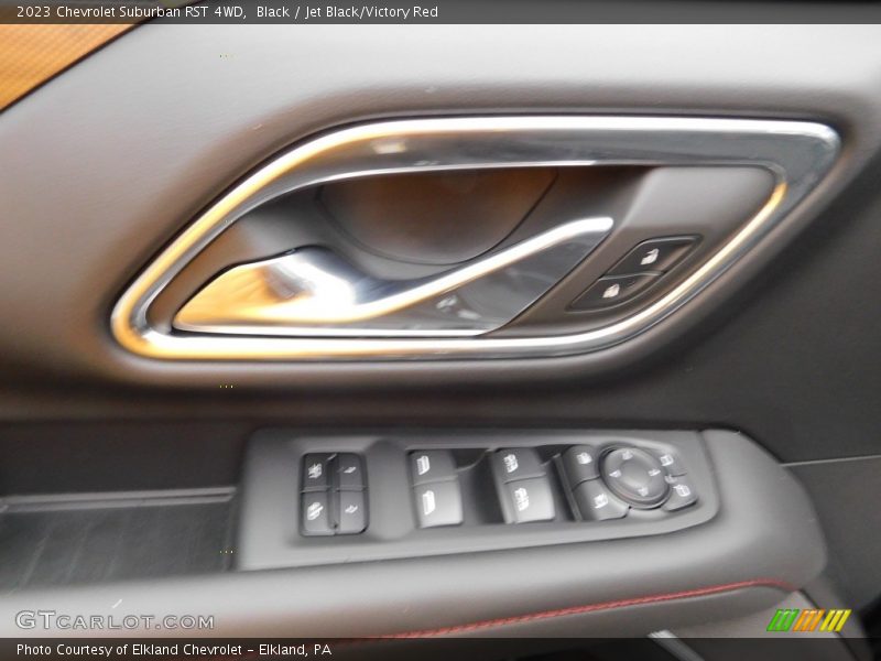Black / Jet Black/Victory Red 2023 Chevrolet Suburban RST 4WD