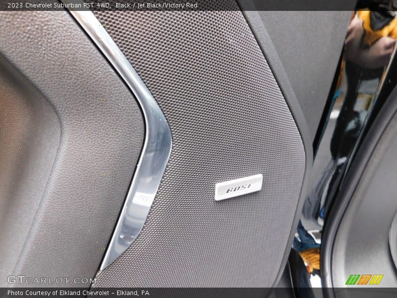 Black / Jet Black/Victory Red 2023 Chevrolet Suburban RST 4WD