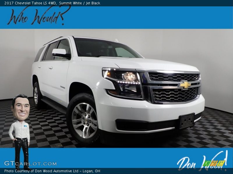 Summit White / Jet Black 2017 Chevrolet Tahoe LS 4WD