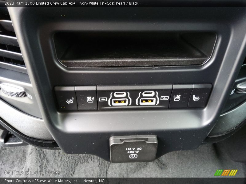 Ivory White Tri-Coat Pearl / Black 2023 Ram 1500 Limited Crew Cab 4x4
