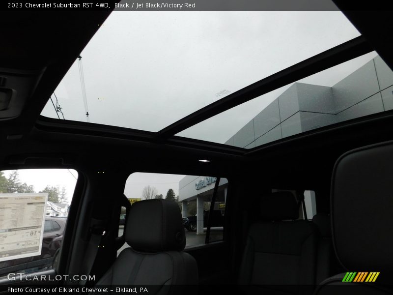 Black / Jet Black/Victory Red 2023 Chevrolet Suburban RST 4WD