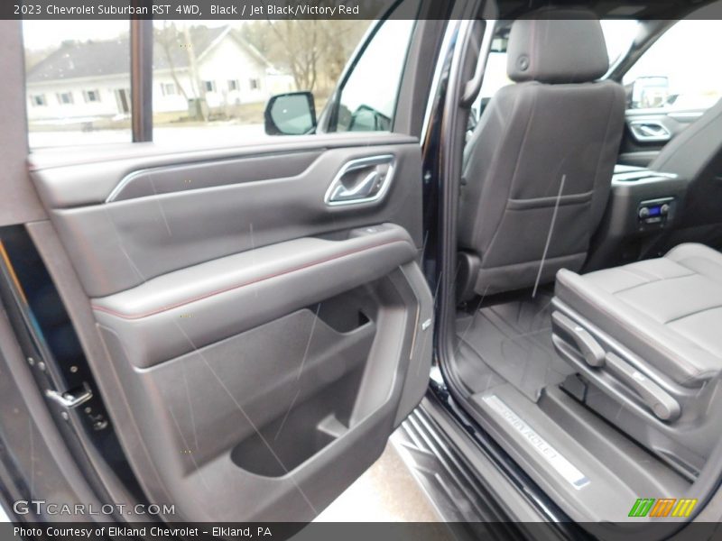 Black / Jet Black/Victory Red 2023 Chevrolet Suburban RST 4WD