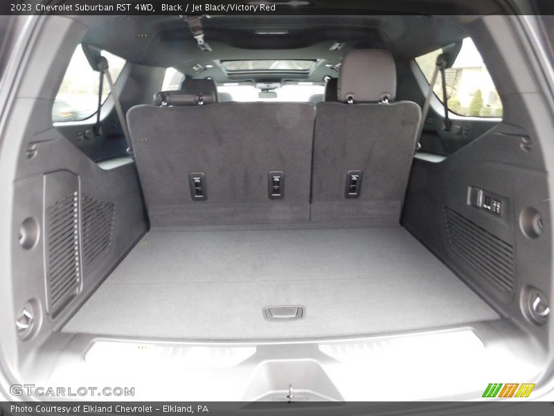 Black / Jet Black/Victory Red 2023 Chevrolet Suburban RST 4WD