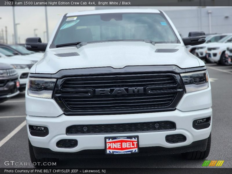 Bright White / Black 2023 Ram 1500 Laramie Night Edition Crew Cab 4x4