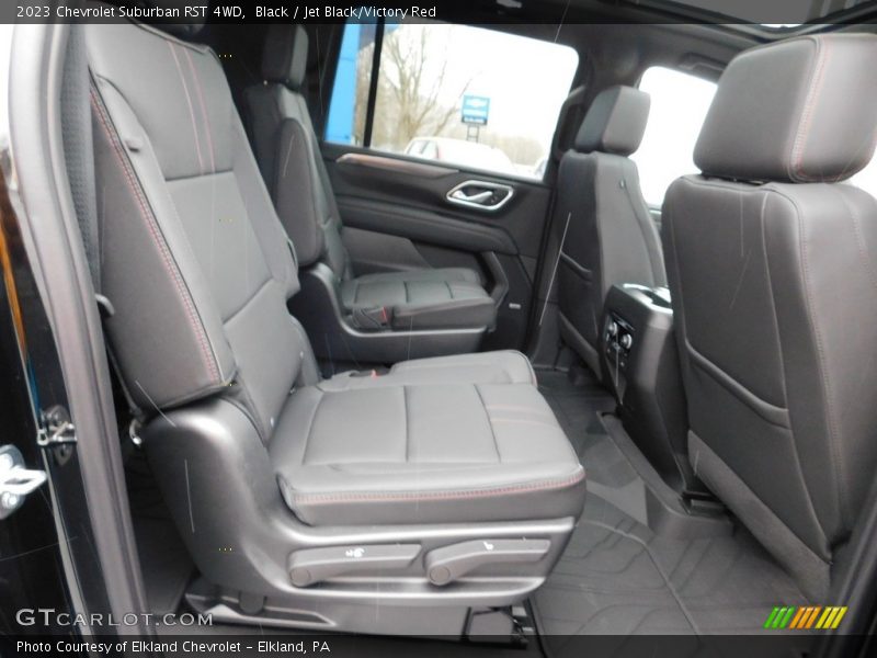 Black / Jet Black/Victory Red 2023 Chevrolet Suburban RST 4WD