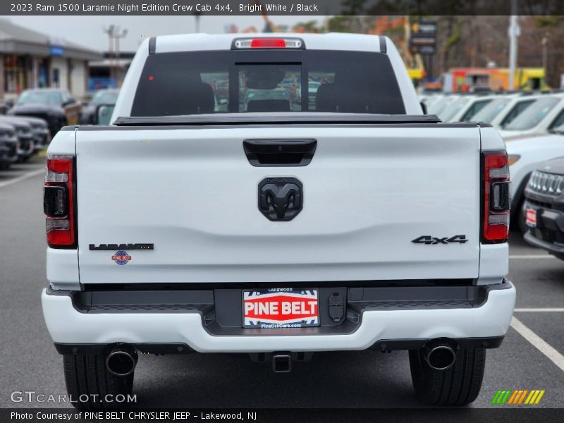 Bright White / Black 2023 Ram 1500 Laramie Night Edition Crew Cab 4x4