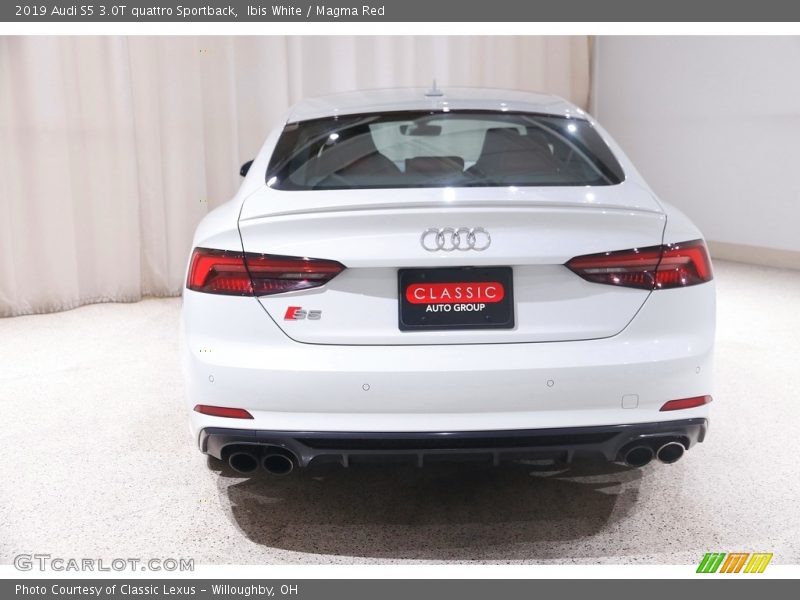 Exhaust of 2019 S5 3.0T quattro Sportback