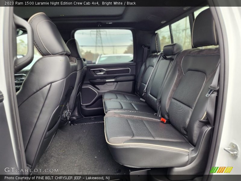Bright White / Black 2023 Ram 1500 Laramie Night Edition Crew Cab 4x4