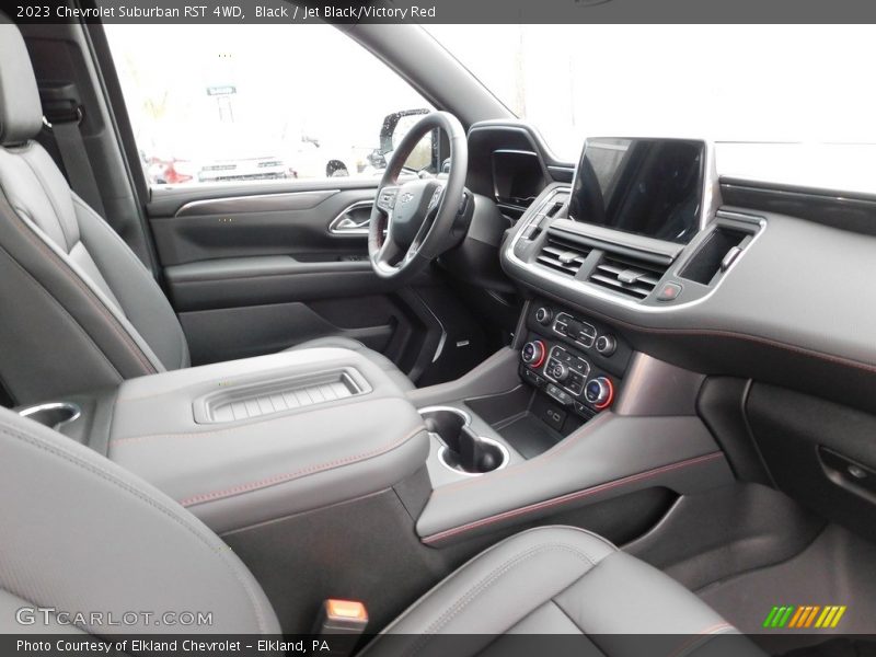 Black / Jet Black/Victory Red 2023 Chevrolet Suburban RST 4WD