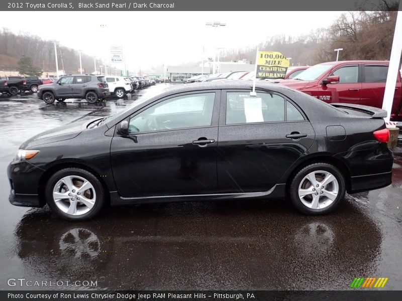 Black Sand Pearl / Dark Charcoal 2012 Toyota Corolla S