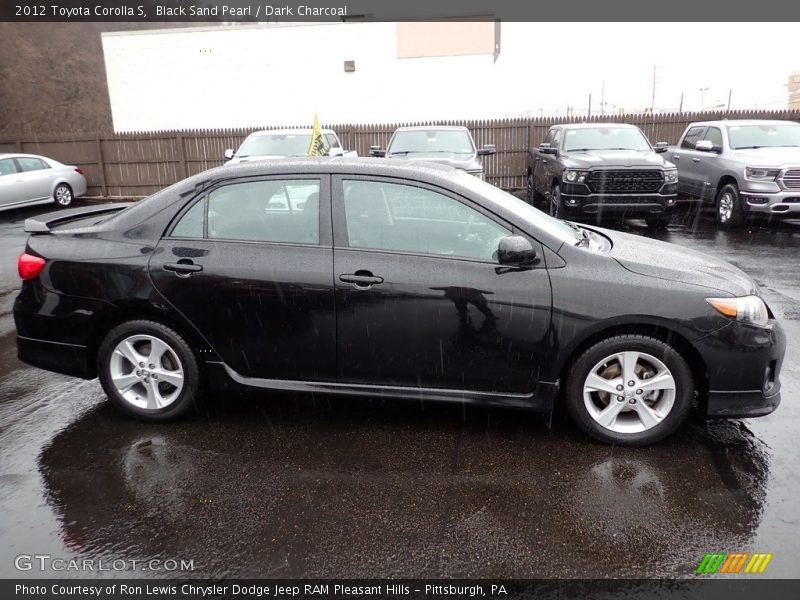 Black Sand Pearl / Dark Charcoal 2012 Toyota Corolla S