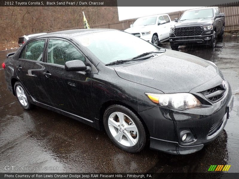 Black Sand Pearl / Dark Charcoal 2012 Toyota Corolla S