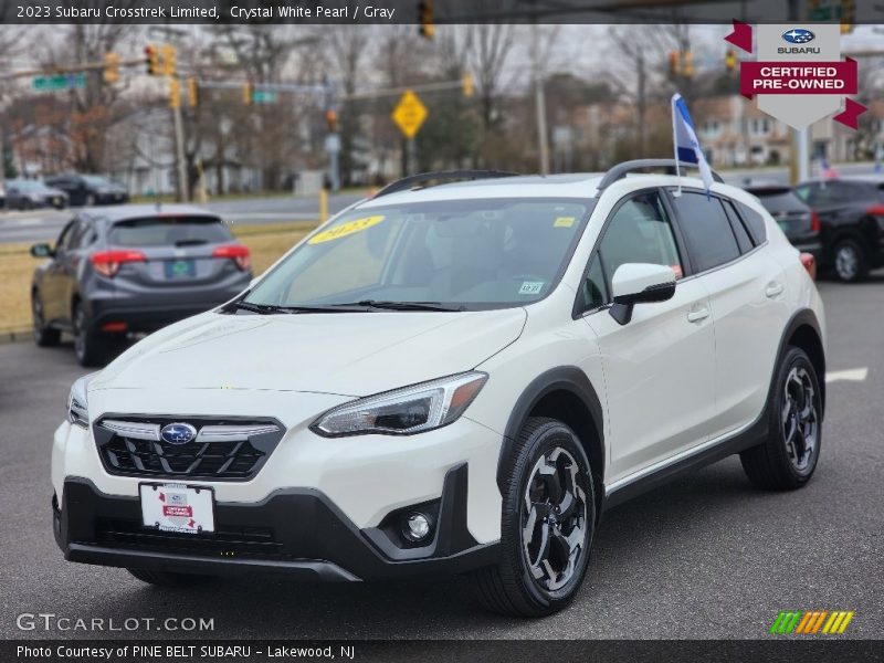 Crystal White Pearl / Gray 2023 Subaru Crosstrek Limited