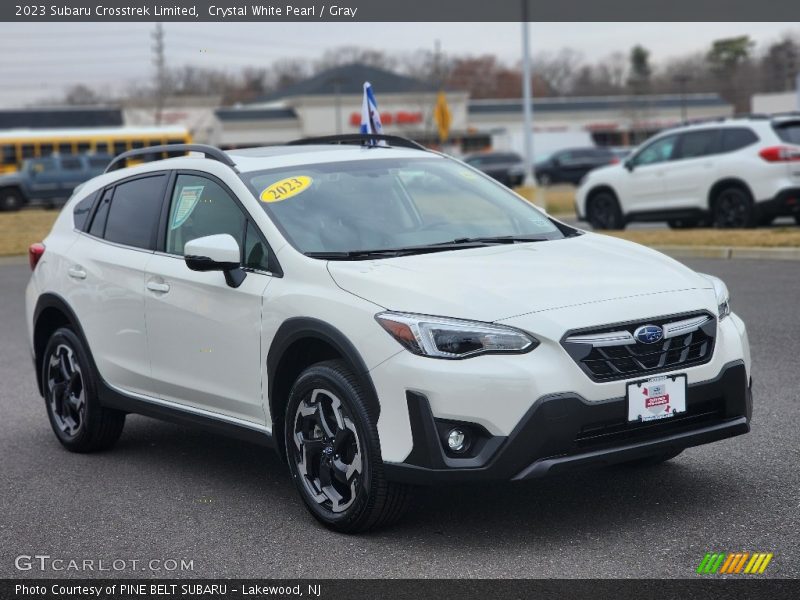 Crystal White Pearl / Gray 2023 Subaru Crosstrek Limited