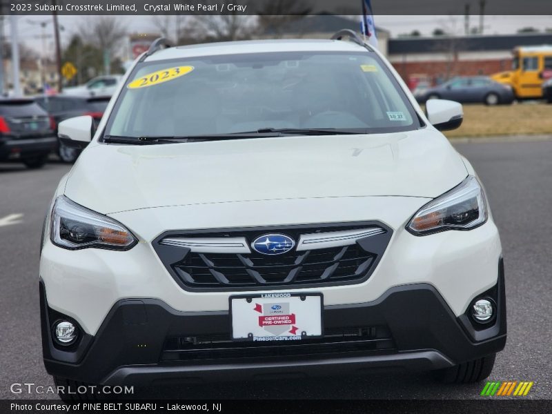 Crystal White Pearl / Gray 2023 Subaru Crosstrek Limited