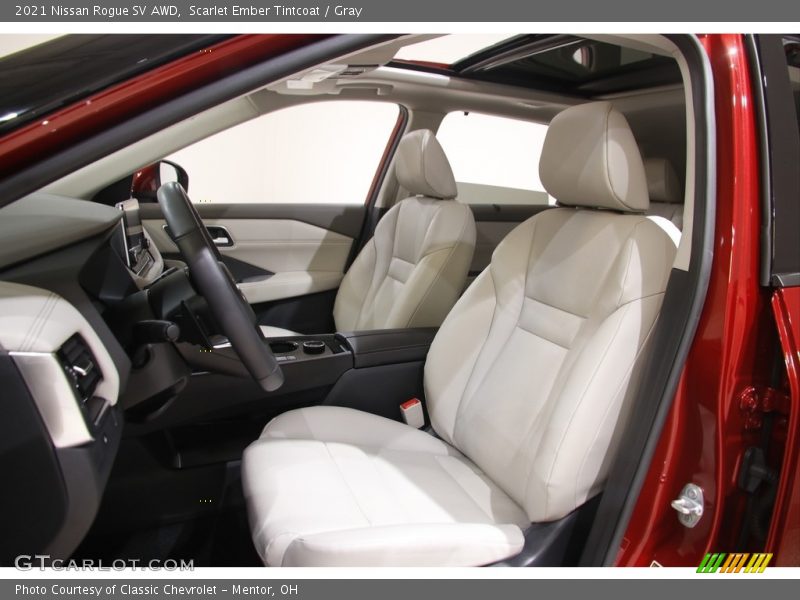 Scarlet Ember Tintcoat / Gray 2021 Nissan Rogue SV AWD