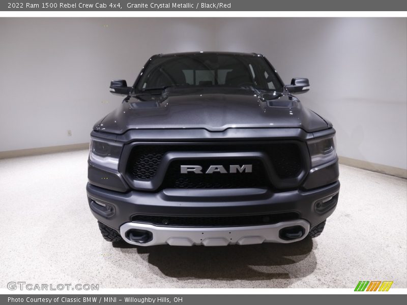 Granite Crystal Metallic / Black/Red 2022 Ram 1500 Rebel Crew Cab 4x4