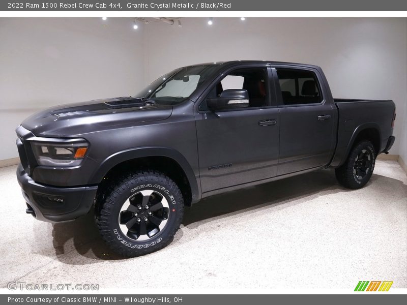 Granite Crystal Metallic / Black/Red 2022 Ram 1500 Rebel Crew Cab 4x4