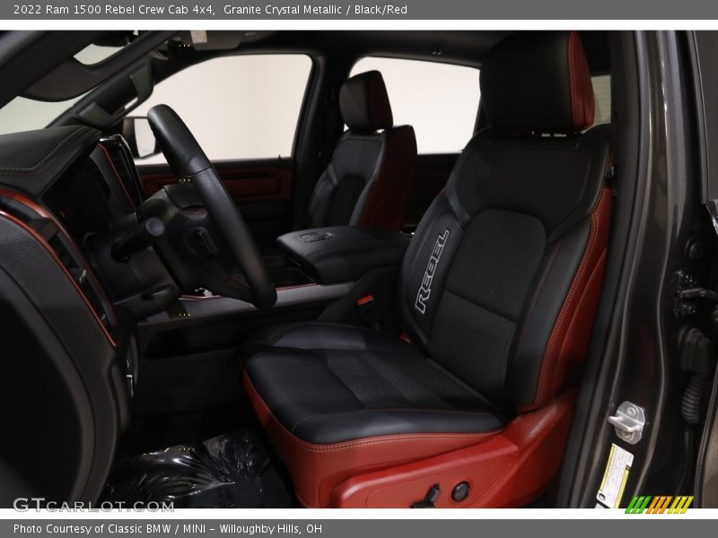 Granite Crystal Metallic / Black/Red 2022 Ram 1500 Rebel Crew Cab 4x4