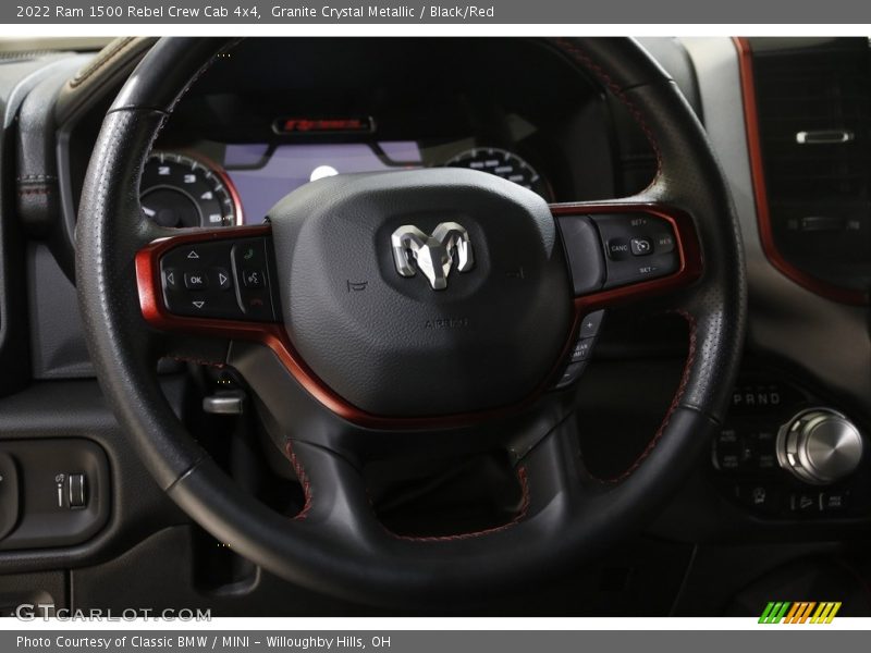 Granite Crystal Metallic / Black/Red 2022 Ram 1500 Rebel Crew Cab 4x4