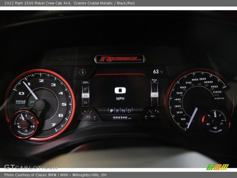 Granite Crystal Metallic / Black/Red 2022 Ram 1500 Rebel Crew Cab 4x4