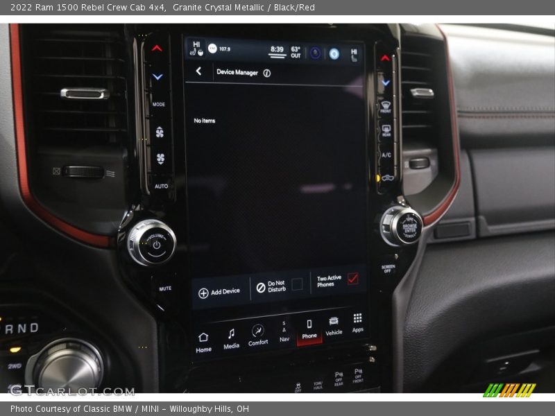 Granite Crystal Metallic / Black/Red 2022 Ram 1500 Rebel Crew Cab 4x4